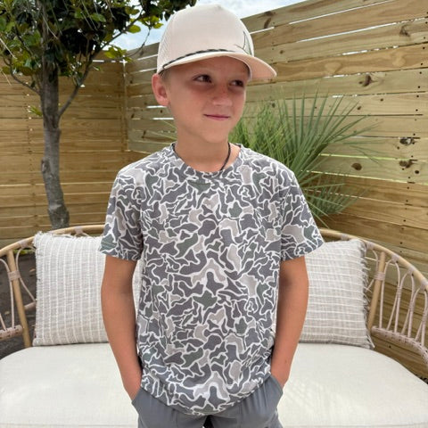 Youth saltwashed coastal tee outdoors