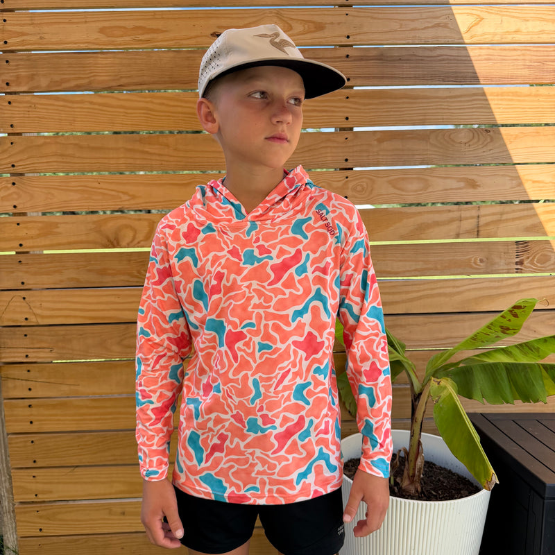 Youth SqdDrift DWR Hoodie - Hogfish Camo