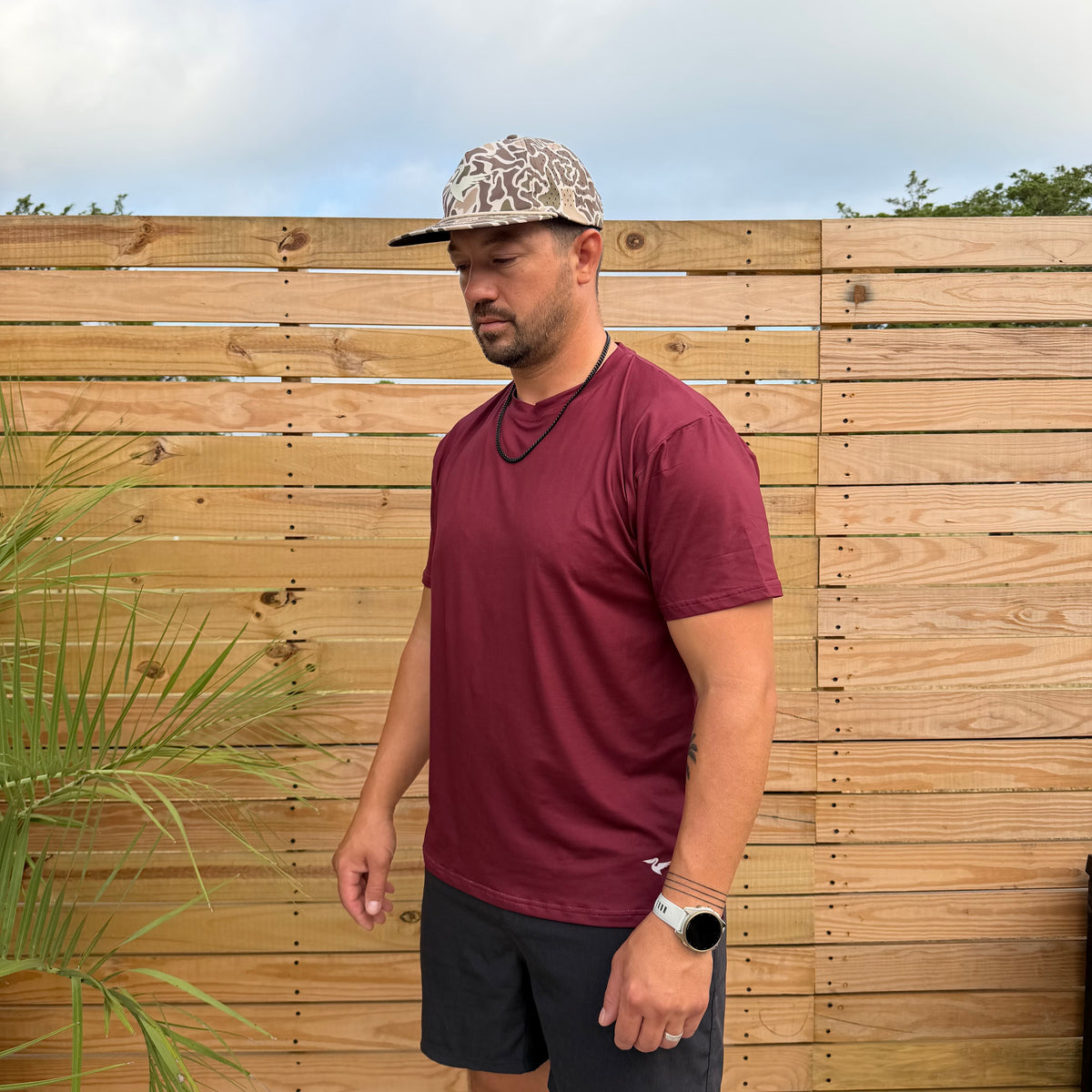 Salt SQD SqdDrift tee in Brackish with four-way stretch fabric and a short sleeve crew neck design