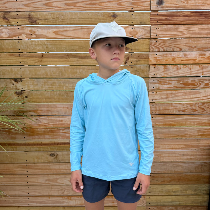 Youth SqdDrift DWR Hoodie - Salt Air