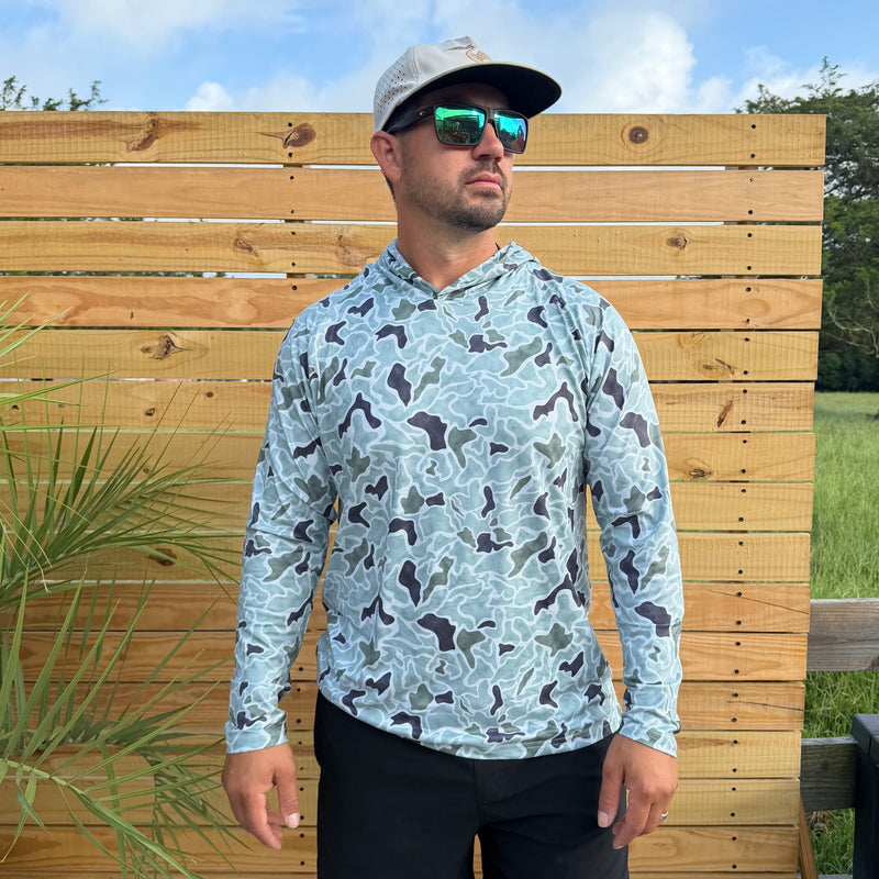 SqdDrift DWR Hoodie - Speckled Trout Camo
