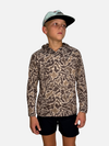 Salt Sqd SqdDrift hoodie bundle in brown camouflage with matching camo pattern for adult and youth sizes.