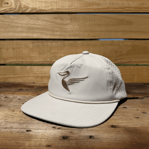 Salt SQD Coastal Core bundle cap in Bonefish with an embroidered logo and perforated side panels