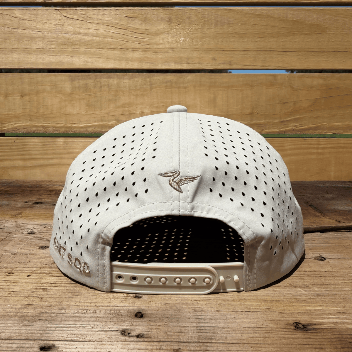 Salt SQD Coastal Core bundle, featuring a Bonefish perforated cap with adjustable snapback closure and embroidered logo.
