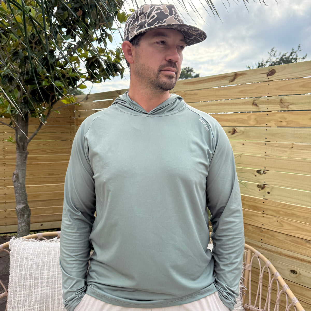 Dockside Hoodie in Dune Olive