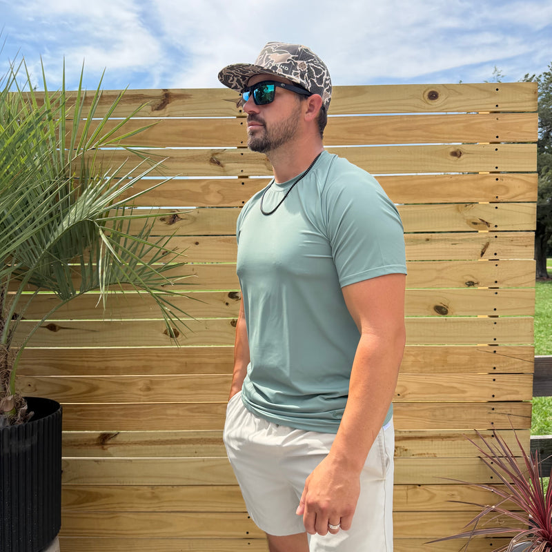Lightweight coastal performance tee for everyday wear