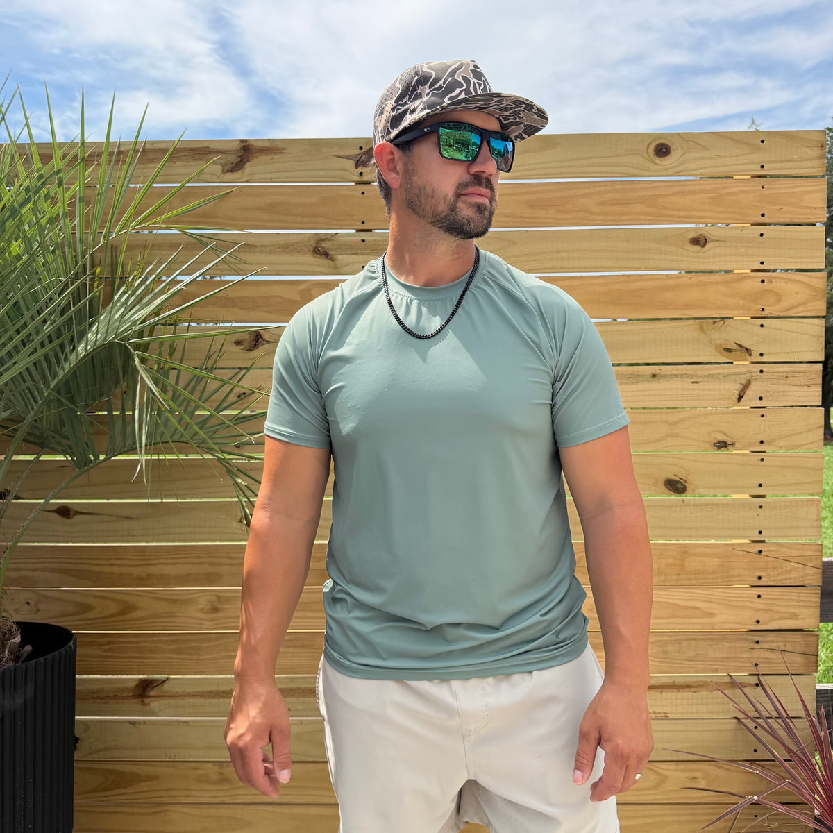Coastal Drift tee in Salt Sage