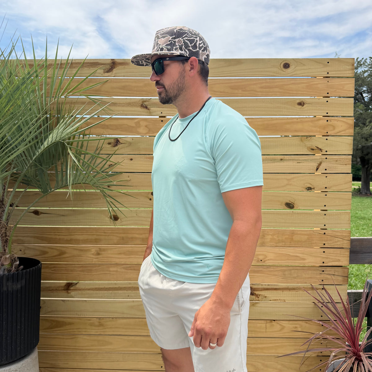 Coastal lifestyle apparel inspired by saltwater fishing