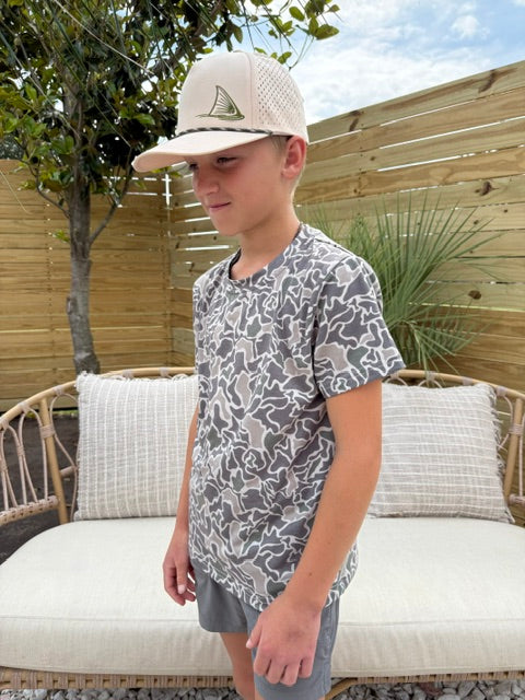 Youth vintage wash coastal tee